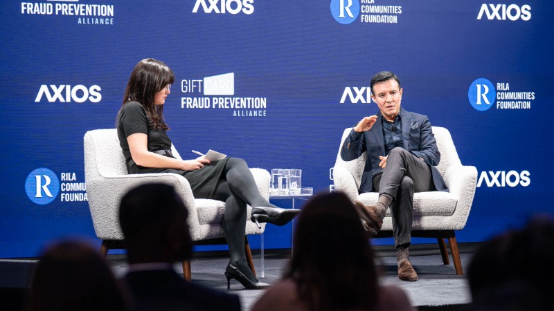 Visa exec on stage