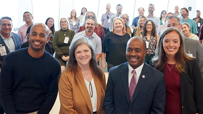 Representatives from Visa, CEE and Tony Thurmond at San Francisco Financial Education Teacher Training